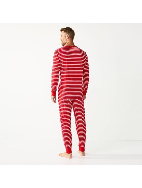 Men's Jammies For Your Families Joyful Celebration Striped Pajama Set