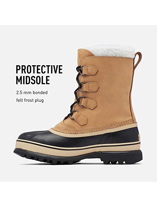Sorel Men's Leather Waterproof Caribou Snow Boot