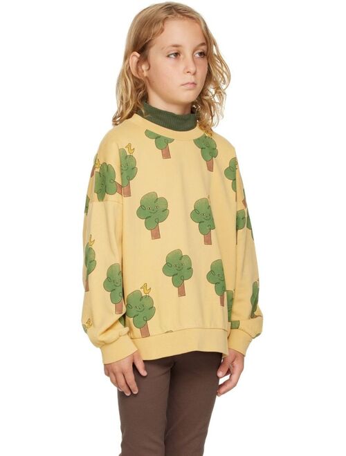 THE CAMPAMENTO Kids Yellow Trees & Birds Sweatshirt