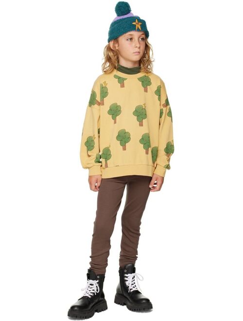 THE CAMPAMENTO Kids Yellow Trees & Birds Sweatshirt