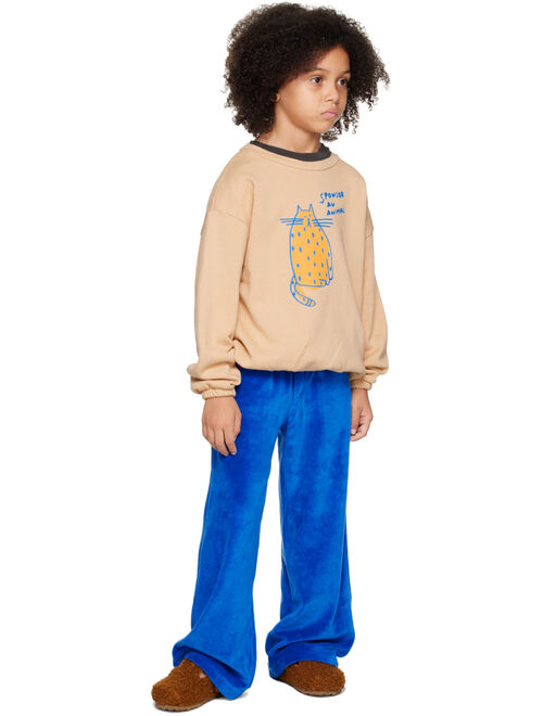 BONMOT ORGANIC Kids Beige 'Sponser' Sweatshirt