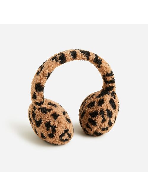 J.Crew Girls' earmuffs in leopard