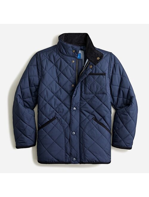 J.Crew Kids' quilted field jacket in recycled polyester