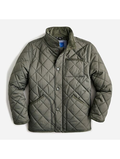 J.Crew Kids' quilted field jacket in recycled polyester