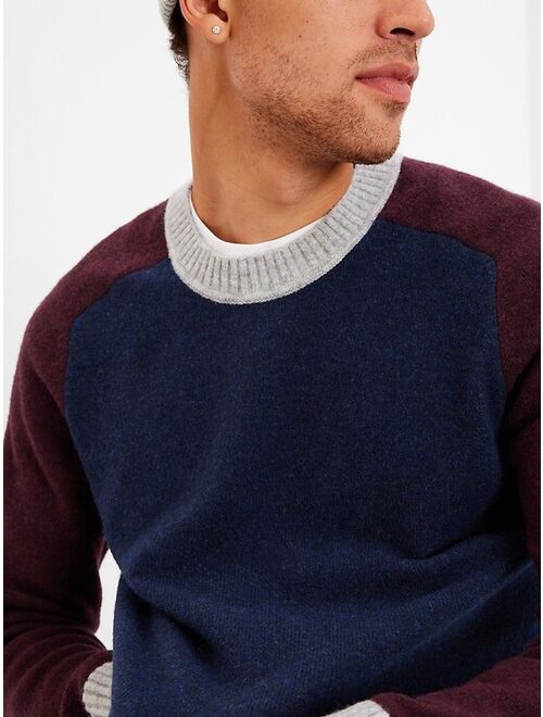 Gap Recycled Colorblock Crew Neck Pullover Sweater
