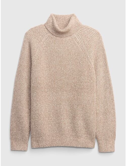 Gap Cotton Solid Chunky Turtleneck Sweater