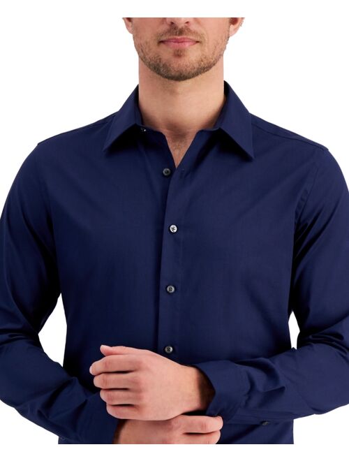 CLUB ROOM Men's Slim Fit Solid Dress Shirt, Created for Macy's