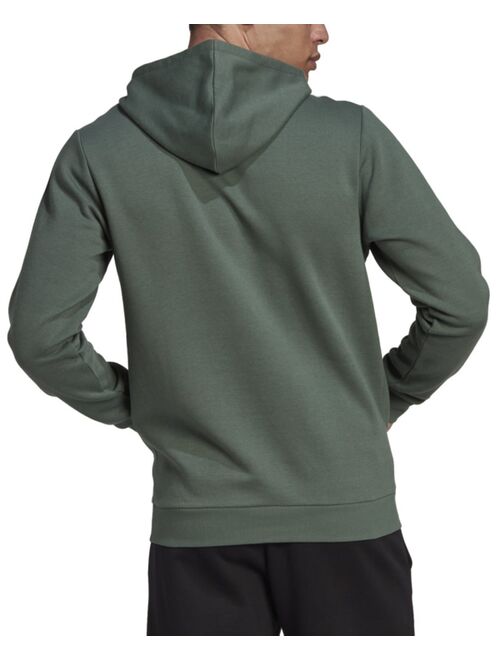 adidas Men's Essentials 3-Stripes Regular-Fit Logo-Print Fleece Hoodie