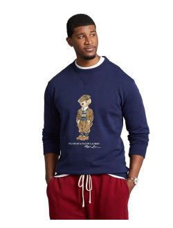 Men's Big & Tall Polo Bear Fleece Sweatshirt
