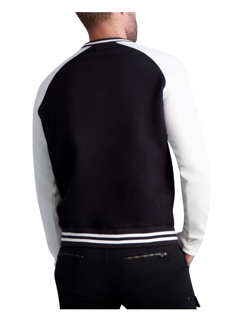 Karl Lagerfeld Paris Men's Long Sleeve Crew Neck Sweatshirt