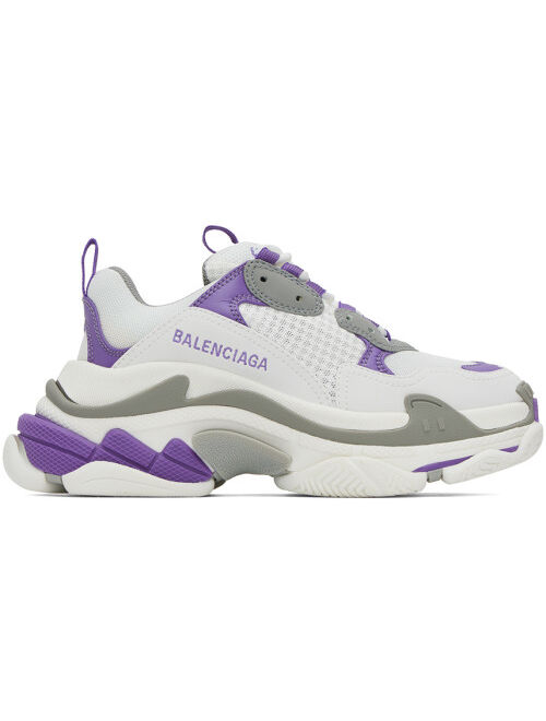 BALENCIAGA White Triple S Sneakers