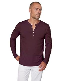 Velvet Men's Alvaro Long Sleeve Henley Shirt