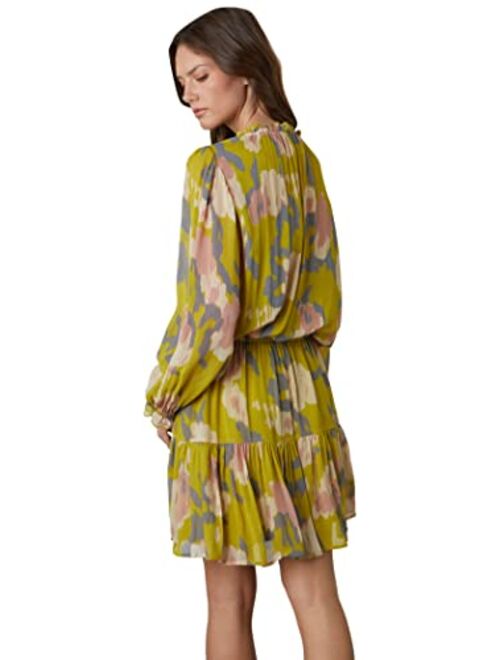 Velvet by Graham & Spencer Women's Regina Soho Print Long Sleeve Dress