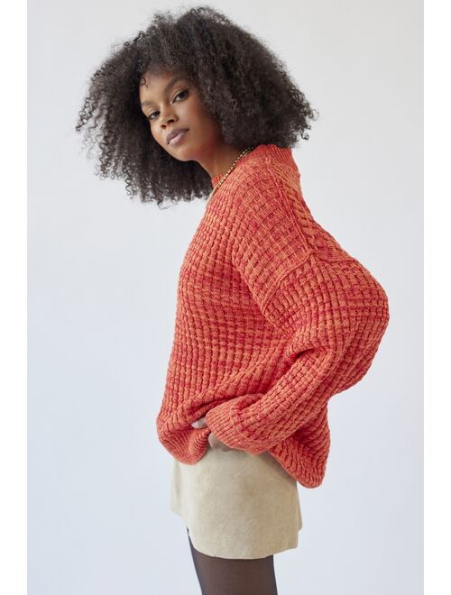 BDG Max Waffle Knit Recycled Pullover Sweater
