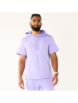French Terry Short-Sleeve Hoodie