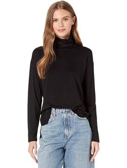 Majestic Filatures Soft Touch Long Sleeve Semi Relaxed Turtleneck