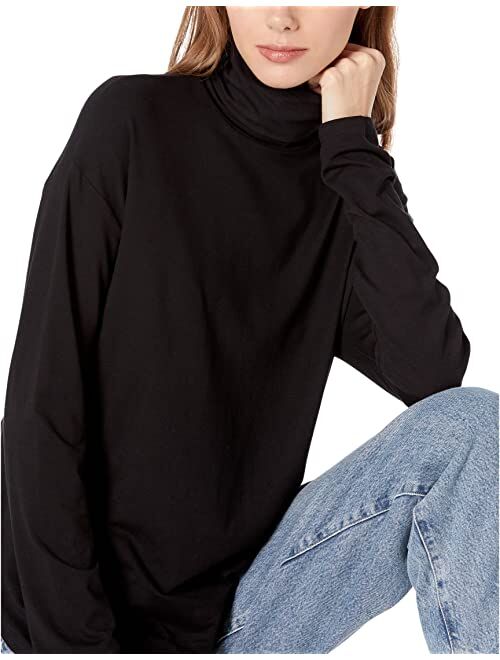 Majestic Filatures Soft Touch Long Sleeve Semi Relaxed Turtleneck