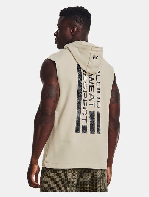 Under Armour Men's Project Rock Heavyweight Terry Sleeveless Hoodie
