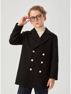 Boys Double Breasted Overcoat