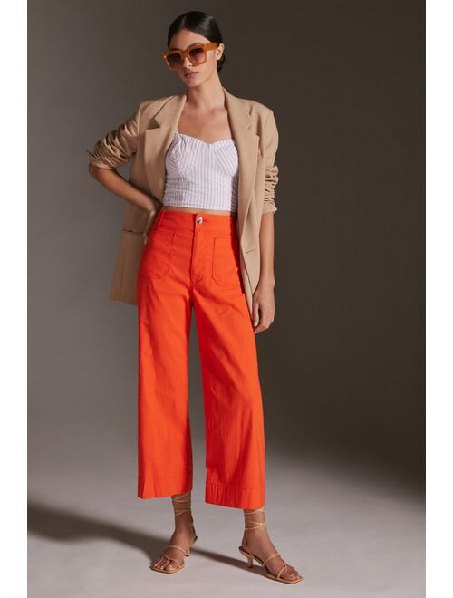 Maeve The Colette Cropped Wide-Leg Pants