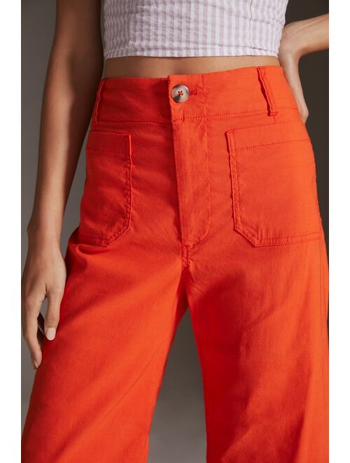 Maeve The Colette Cropped Wide-Leg Pants