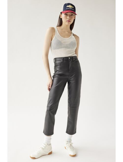 BLANKNYC Need You Tonight Faux Leather Cropped Pant