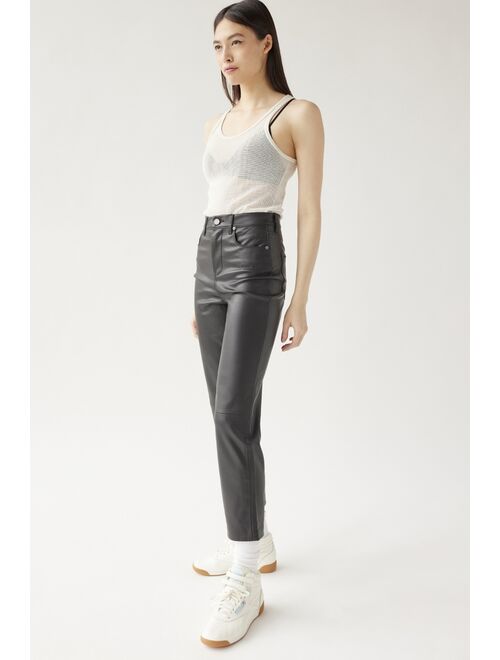 BLANKNYC Need You Tonight Faux Leather Cropped Pant