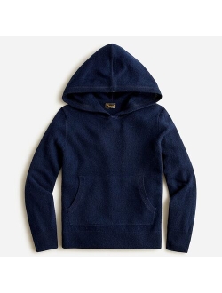 Kids' cashmere pullover hoodie