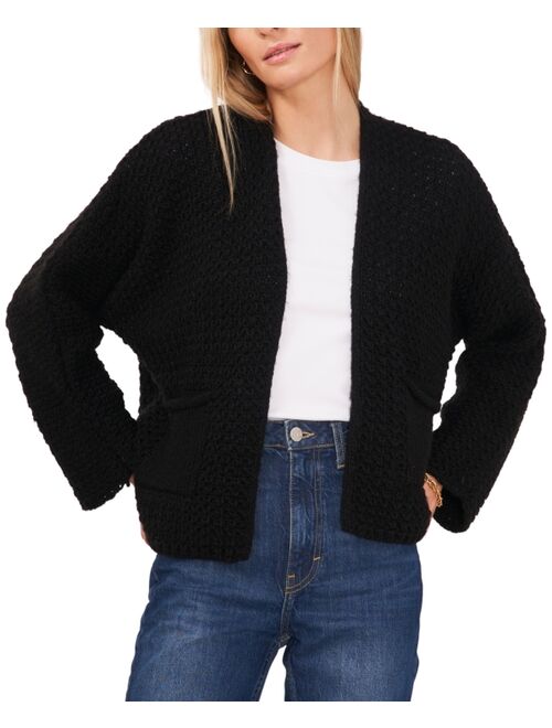 VINCE CAMUTO Women's Collarless Open-Front Cardigan Sweater