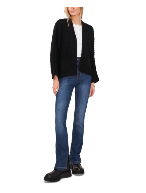 VINCE CAMUTO Women's Collarless Open-Front Cardigan Sweater