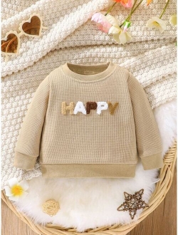 Baby Letter Patched Detail Pullover