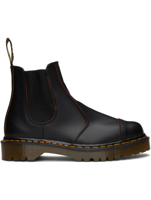 DR. MARTENS Black 2976 Vintage 'Made In England' Chelsea Boots