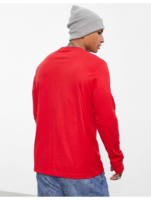 Nike Club long sleeve t-shirt in red