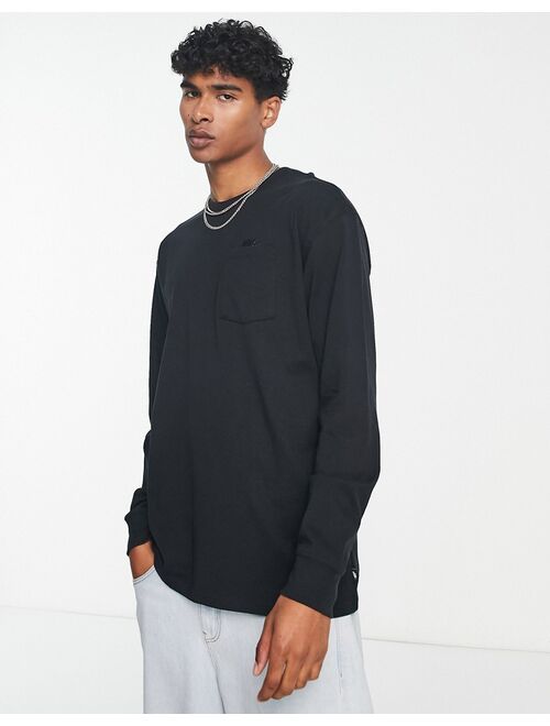 Nike Essentials long sleeve t-shirt in black