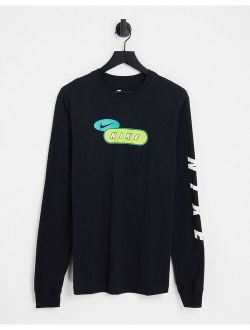 HBR logo long sleeve t-shirt in black