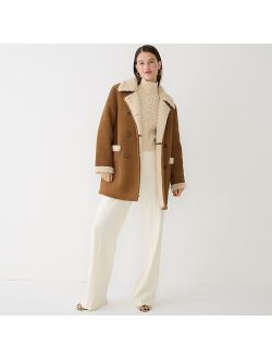 Collection double-breasted shearling coat