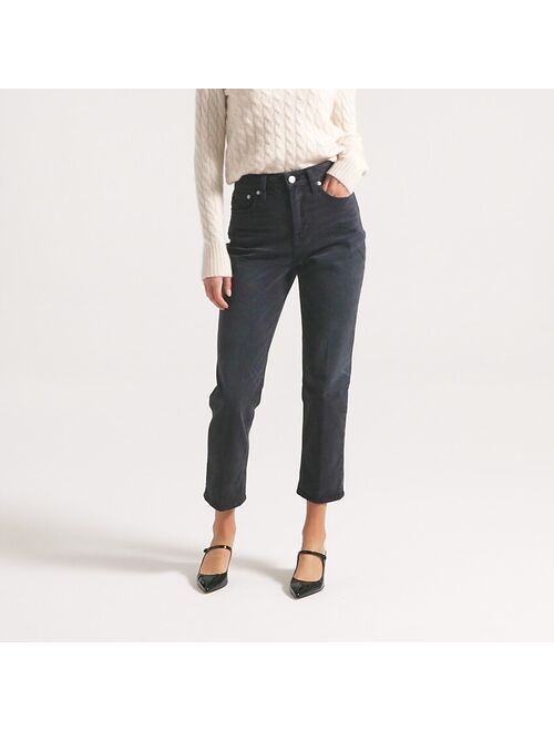 J.Crew Curvy '90s classic straight jean in Charcoal wash