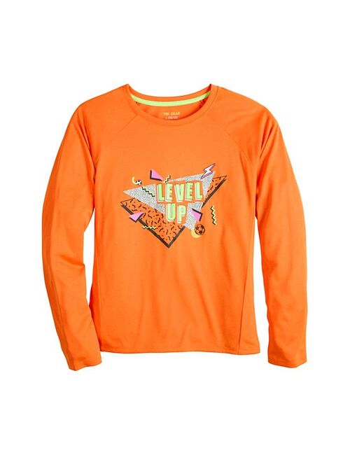 Girls 7-16 Tek Gear Long Sleeve Graphic Tee in Regular & Plus