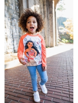 Moana Girls Long Sleeve 2 Pack T-Shirts (Baby, Toddler & Little Girl Sizes)