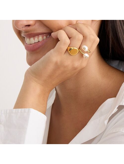 J.Crew Pearl bypass ring