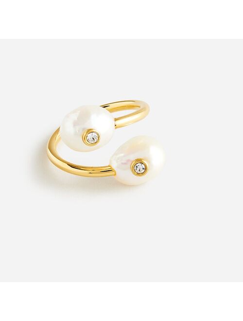 J.Crew Pearl bypass ring