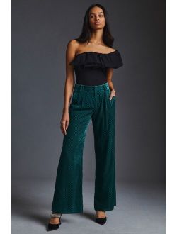 Low-Rise Wide-Leg Trousers