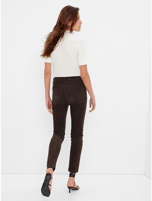 Gap High Rise Corduroy Vintage Slim Jeans with Washwell