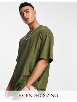 relaxed fit t-shirt in khaki