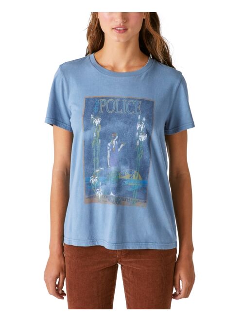LUCKY BRAND Women's The Police Poster Classic T-Shirt