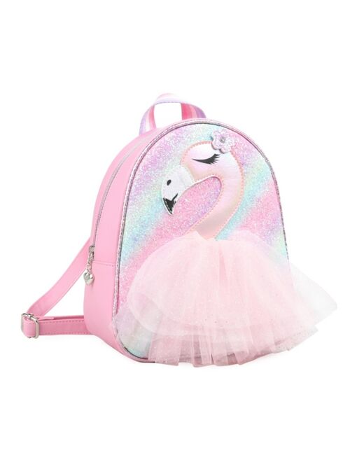 OMG! ACCESSORIES Big and Little Girls Flamingo Mini Backpack