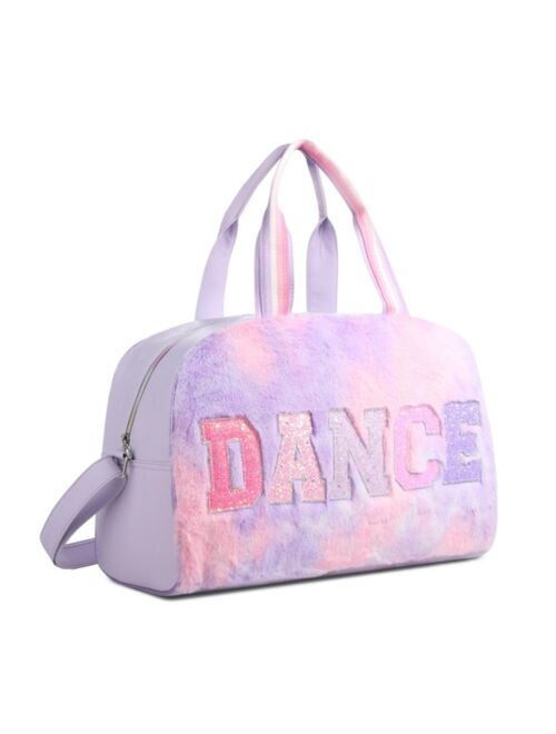 OMG! ACCESSORIES Big Girls Dance Faux Fur Large Duffle Bag