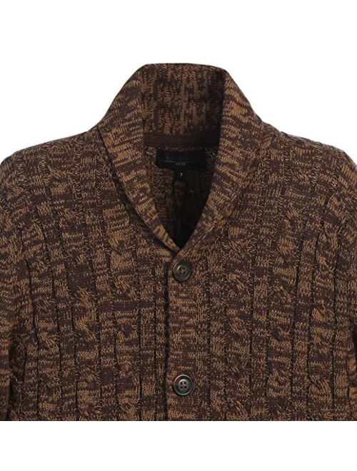 Gioberti Boy's 100% Cotton Knitted Shawl Collar Cardigan Sweater