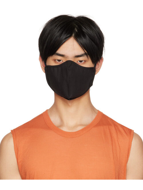 RICK OWENS Black Self-Tie Face Mask