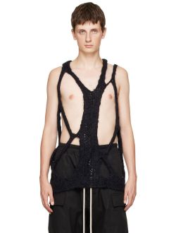 Black Net Tank Top